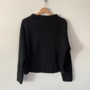 ASOS Black Mockneck Knit Sweater